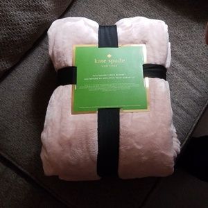 Kate Spade Fleece Plush Queen Blanket